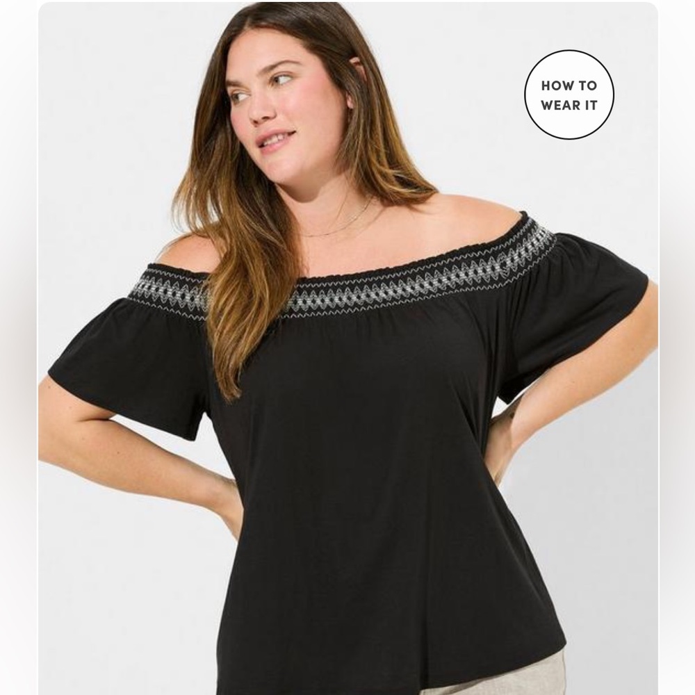 Torrid size 1 off shoulder top.